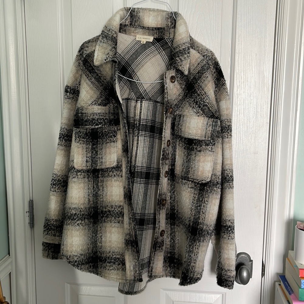 Plaid Shacket - M/L